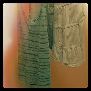 See through mesh top and ruffle skirt!